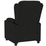 vidaXL Fotoliu rabatabil electric, negru, material textil