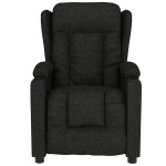 vidaXL Fotoliu de masaj electric rabatabil, negru, textil vidaXL Fotoliu de masaj electric rabatabil, negru, textil
