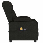 vidaXL Fotoliu de masaj electric rabatabil, negru, textil vidaXL Fotoliu de masaj electric rabatabil, negru, textil