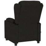 vidaXL Fotoliu de masaj electric rabatabil, negru, textil vidaXL Fotoliu de masaj electric rabatabil, negru, textil