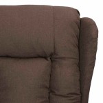 vidaXL Fotoliu de masaj electric rabatabil, gri taupe, textil vidaXL Fotoliu de masaj electric rabatabil, gri taupe, textil