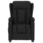 vidaXL Fotoliu rabatabil electric, negru, piele ecologică vidaXL Fotoliu rabatabil electric, negru, piele ecologică