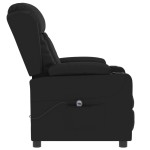 vidaXL Fotoliu rabatabil electric, negru, piele ecologică vidaXL Fotoliu rabatabil electric, negru, piele ecologică