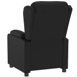 vidaXL Fotoliu rabatabil electric, negru, piele ecologică vidaXL Fotoliu rabatabil electric, negru, piele ecologică