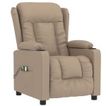 vidaXL Fotoliu de masaj electric, cappuccino, piele ecologică vidaXL Fotoliu de masaj electric, cappuccino, piele ecologică
