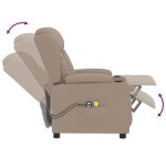 vidaXL Fotoliu de masaj electric, cappuccino, piele ecologică vidaXL Fotoliu de masaj electric, cappuccino, piele ecologică