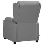 vidaXL Fotoliu de masaj electric, gri, piele ecologică vidaXL Fotoliu de masaj electric, gri, piele ecologică