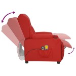 vidaXL Fotoliu de masaj electric, roșu vin, piele ecologică vidaXL Fotoliu de masaj electric, roșu vin, piele ecologică
