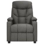 vidaXL Fotoliu de masaj electric rabatabil, gri închis, textil vidaXL Fotoliu de masaj electric rabatabil, gri închis, textil
