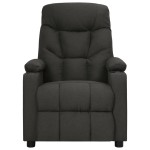 vidaXL Fotoliu de masaj electric rabatabil, negru, textil