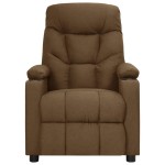 vidaXL Fotoliu de masaj electric, maro, material textil vidaXL Fotoliu de masaj electric, maro, material textil