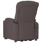vidaXL Fotoliu de masaj electric, maro închis, material textil vidaXL Fotoliu de masaj electric, maro închis, material textil