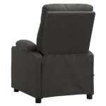 vidaXL Fotoliu de masaj electric rabatabil, gri închis, textil vidaXL Fotoliu de masaj electric rabatabil, gri închis, textil