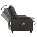 vidaXL Fotoliu de masaj electric rabatabil, gri închis, textil vidaXL Fotoliu de masaj electric rabatabil, gri închis, textil