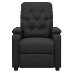 vidaXL Fotoliu de masaj electric rabatabil, negru, textil vidaXL Fotoliu de masaj electric rabatabil, negru, textil