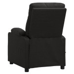 vidaXL Fotoliu de masaj electric rabatabil, negru, textil vidaXL Fotoliu de masaj electric rabatabil, negru, textil