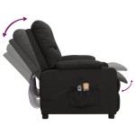 vidaXL Fotoliu de masaj electric rabatabil, negru, textil vidaXL Fotoliu de masaj electric rabatabil, negru, textil