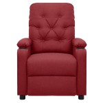 vidaXL Fotoliu de masaj electric rabatabil, roșu vin, textil vidaXL Fotoliu de masaj electric rabatabil, roșu vin, textil