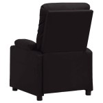 vidaXL Fotoliu rabatabil electric, negru, piele ecologică