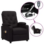 vidaXL Fotoliu de masaj electric, negru, piele ecologică