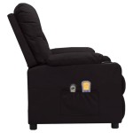vidaXL Fotoliu de masaj electric, negru, piele ecologică