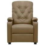 vidaXL Fotoliu de masaj electric, cappuccino, piele ecologică vidaXL Fotoliu de masaj electric, cappuccino, piele ecologică