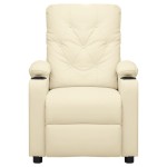 vidaXL Fotoliu de masaj electric, crem, piele ecologică vidaXL Fotoliu de masaj electric, crem, piele ecologică