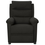 vidaXL Fotoliu rabatabil electric, negru, material textil