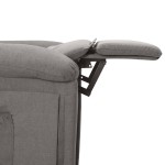vidaXL Fotoliu de masaj electric rabatabil, gri deschis, textil vidaXL Fotoliu de masaj electric rabatabil, gri deschis, textil