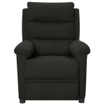 vidaXL Fotoliu de masaj electric rabatabil, negru, textil vidaXL Fotoliu de masaj electric rabatabil, negru, textil