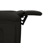 vidaXL Fotoliu de masaj electric rabatabil, negru, textil vidaXL Fotoliu de masaj electric rabatabil, negru, textil