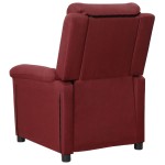 vidaXL Fotoliu de masaj electric rabatabil, roșu vin, textil vidaXL Fotoliu de masaj electric rabatabil, roșu vin, textil