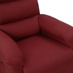 vidaXL Fotoliu de masaj electric rabatabil, roșu vin, textil vidaXL Fotoliu de masaj electric rabatabil, roșu vin, textil