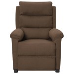 vidaXL Fotoliu de masaj electric, maro, material textil vidaXL Fotoliu de masaj electric, maro, material textil