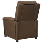 vidaXL Fotoliu de masaj electric, maro, material textil vidaXL Fotoliu de masaj electric, maro, material textil