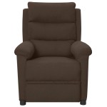 vidaXL Fotoliu de masaj electric, maro închis, material textil vidaXL Fotoliu de masaj electric, maro închis, material textil