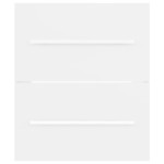 vidaXL Dulap cu chiuvetă încorporată, alb, lemn prelucrat