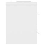 vidaXL Dulap cu chiuvetă încorporată, alb, lemn prelucrat