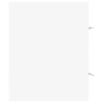 vidaXL Dulap cu chiuvetă încorporată, alb, lemn prelucrat