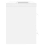 vidaXL Dulap cu chiuvetă încorporată, alb, lemn prelucrat