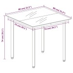 vidaXL Set mobilier de grădină, 3 piese, maro vidaXL Set mobilier de grădină, 3 piese, maro