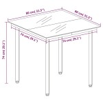 vidaXL Set mobilier de grădină, 3 piese, gri