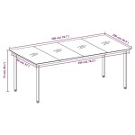 vidaXL Set mobilier de grădină, 9 piese, gri vidaXL Set mobilier de grădină, 9 piese, gri