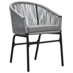 vidaXL Set mobilier de grădină, 5 piese, gri vidaXL Set mobilier de grădină, 5 piese, gri