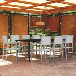 vidaXL Set mobilier pentru grădină, alb, 9 piese vidaXL Set mobilier pentru grădină, alb, 9 piese