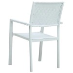 vidaXL Set mobilier pentru grădină, alb, 5 piese vidaXL Set mobilier pentru grădină, alb, 5 piese