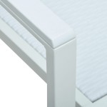 vidaXL Set mobilier pentru grădină, alb, 9 piese vidaXL Set mobilier pentru grădină, alb, 9 piese