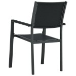 vidaXL Set mobilier de grădină, 3 piese, negru vidaXL Set mobilier de grădină, 3 piese, negru