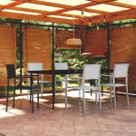 vidaXL Set mobilier pentru grădină, alb și negru, 7 piese vidaXL Set mobilier pentru grădină, alb și negru, 7 piese