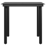 vidaXL Set mobilier de grădină, cu perne, 3 piese, bej și negru vidaXL Set mobilier de grădină, cu perne, 3 piese, bej și negru